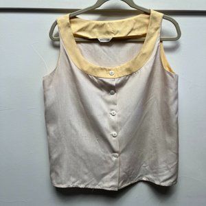 Molisani Italy | Vintage Vest | Raw Silk/Linen Feel